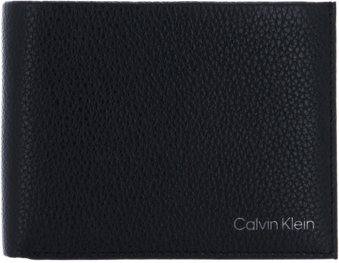 Detalle de Calvin Klein Cartera Warmth Bifold pequeña, negra 👝