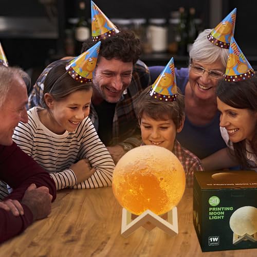 Thumbnail 7 de ACED Moon Lamp Upgrade 128 Colors (15cm) – 3D Moon Night Light