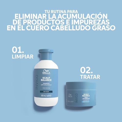 Detalle de Wella Professionals INVIGO BALANCE PURE Champú 1l: limpieza suave para cuero cabelludo sensible