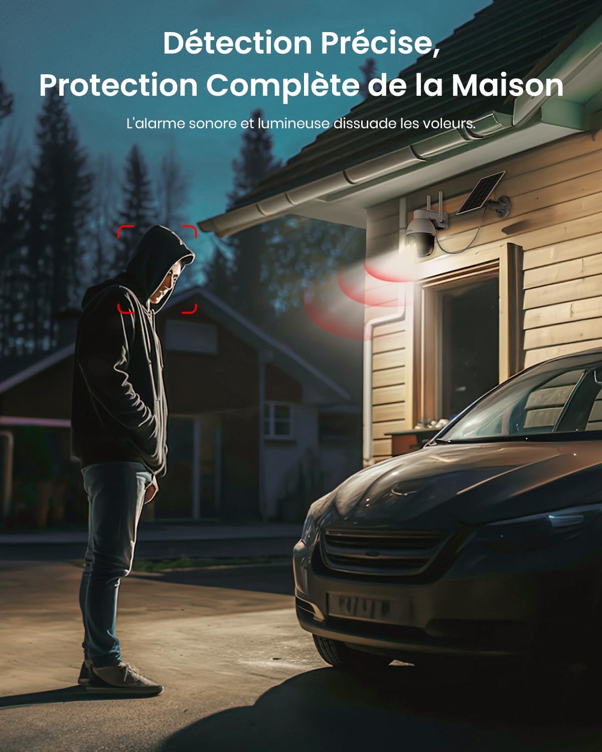 Detalle 2 de Caméra de surveillance solaire 2K PTZ