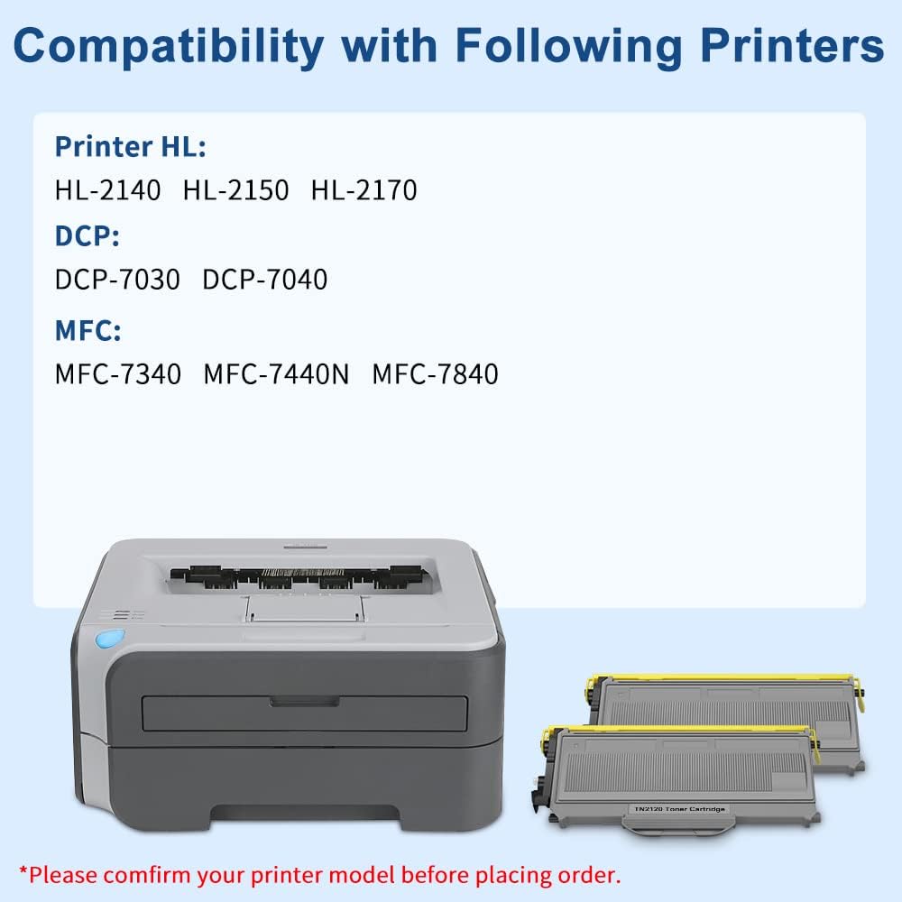 Thumbnail 1 de SMARTOMI TN2120 – Pack de 2 cartouches de toner compatibles Brother TN2120/TN2110 (noir)