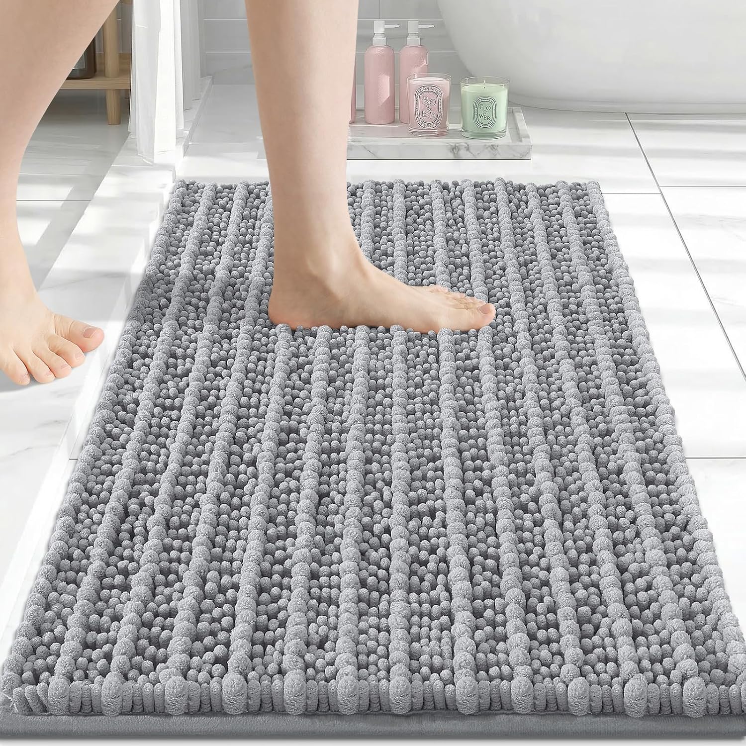 Detalle de Arotive Chenille Bath Mat 24x16