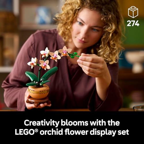 Detalle de LEGO Botanicals Mini Orchid Building Set - Artificial Orchid 10343