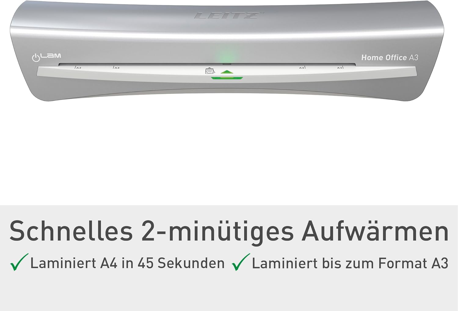 Thumbnail 3 de Leitz iLAM A3 Laminiergerät (74400089) mit Aufwärmzeit 2 Minuten und Smart-LED-Status