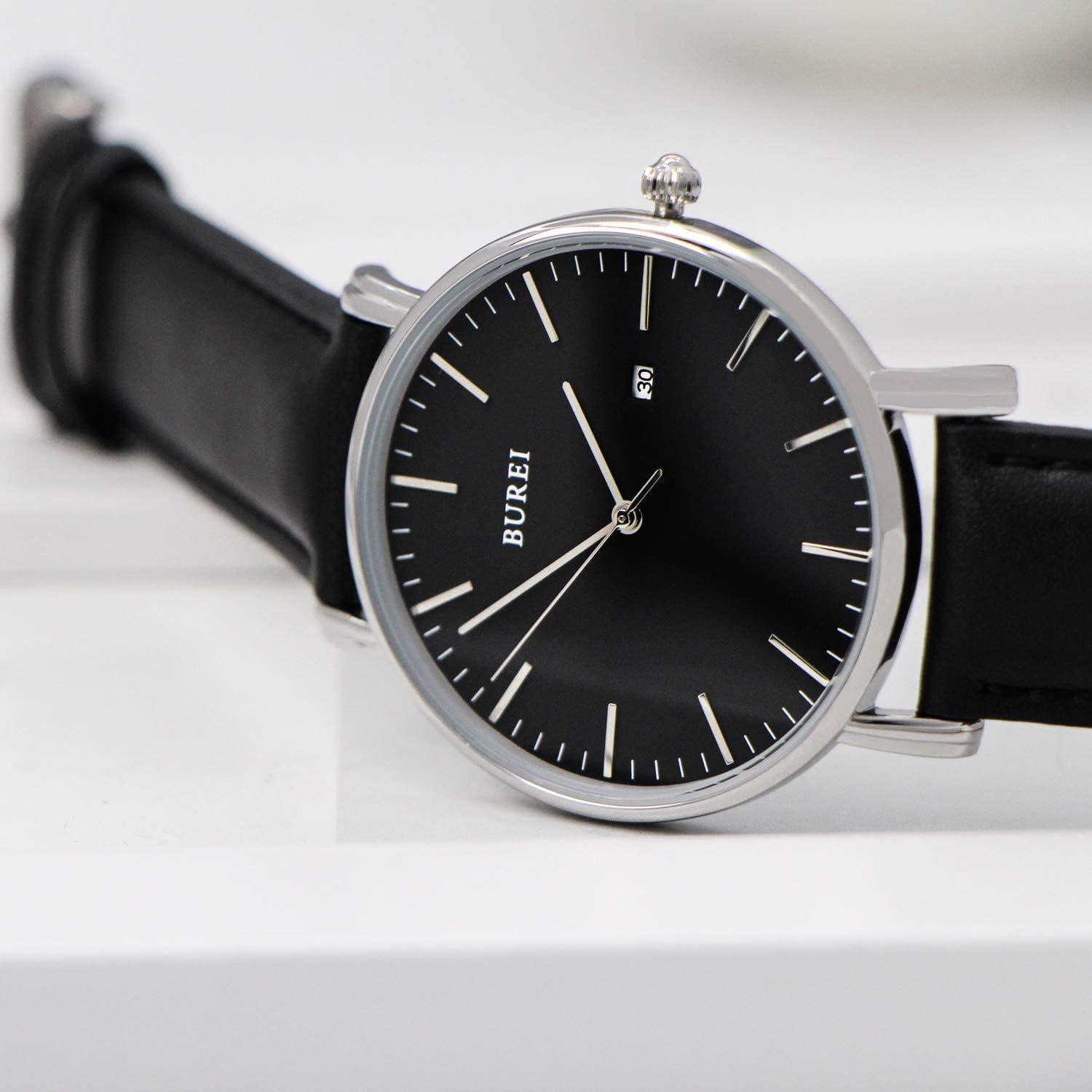 Thumbnail 6 de BUREI Montre Quartz Ultra-Fine 30M