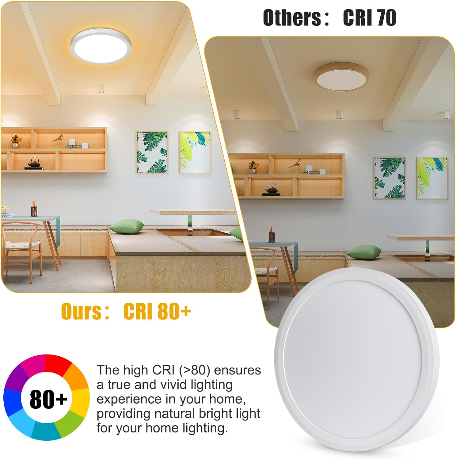 Thumbnail 3 de Befurglor 18W LED Ceiling Light 2000 lm, 23 cm