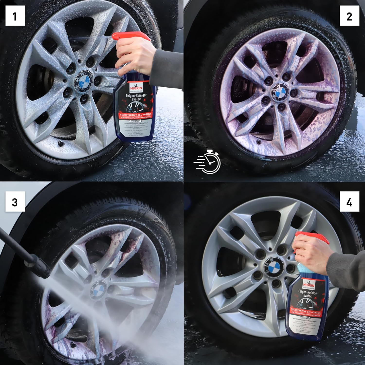 Thumbnail 2 de NIGRIN EvoTec Felgen-Reiniger – hocheffektive Reinigung aller Felgenarten, 3 Liter