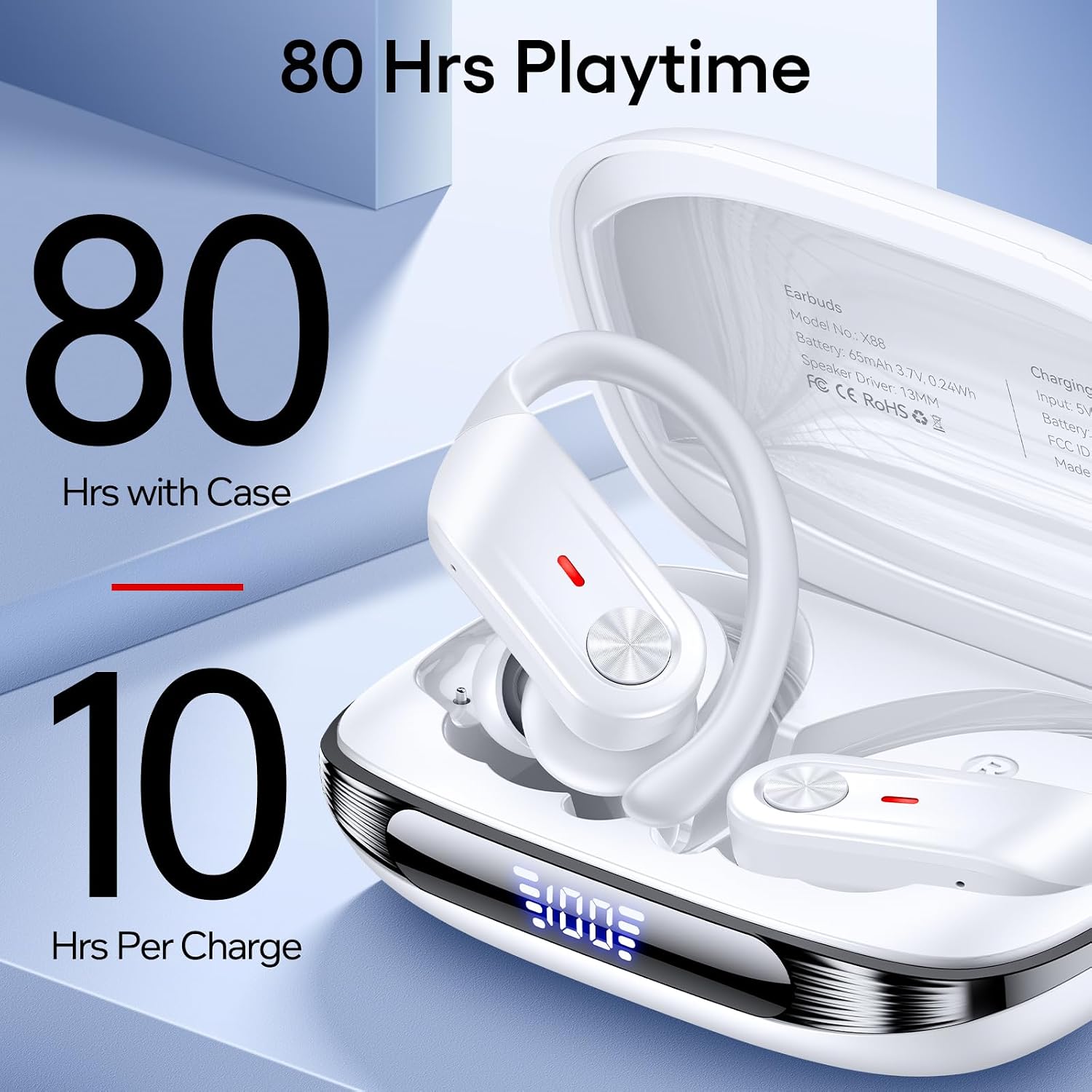 Detalle 2 de Wireless Earbuds with 80-Hour Battery Life