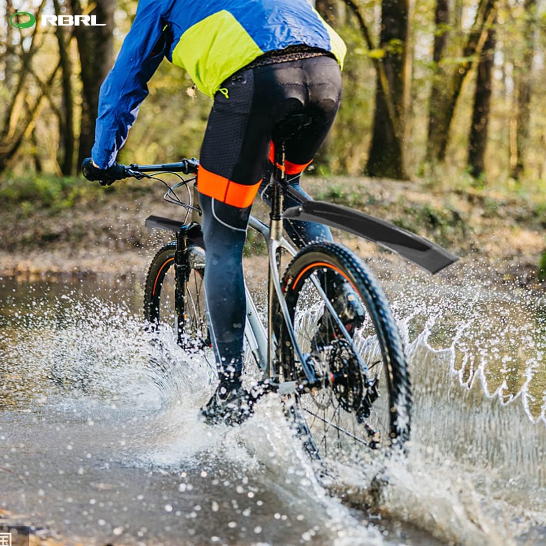 Detalle de RBRL Schutzblech-Set 24–29 Zoll für MTB – Universal Kotflügel, robust, leicht und verstellbar
