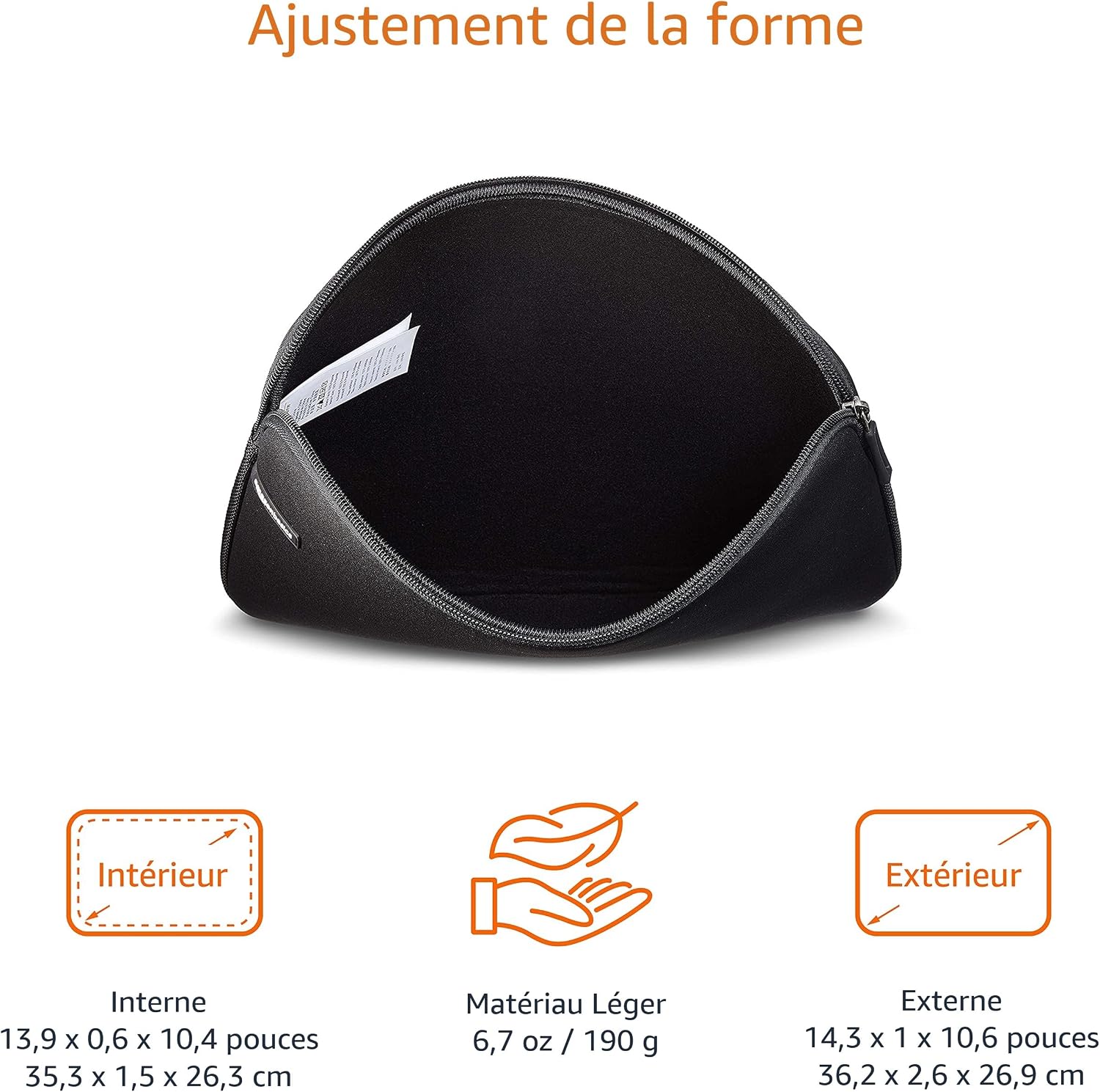 Thumbnail 2 de Amazon Basics Housse pour ordinateur portable jusqu'à 14 pouces (35,5 cm) — noir