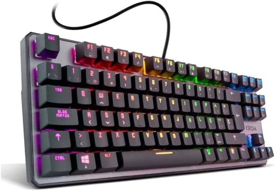 Thumbnail 3 de KROM KERNEL TKL – Clavier mécanique de jeu sans pavé numérique, éclairage LED RGB, layout English