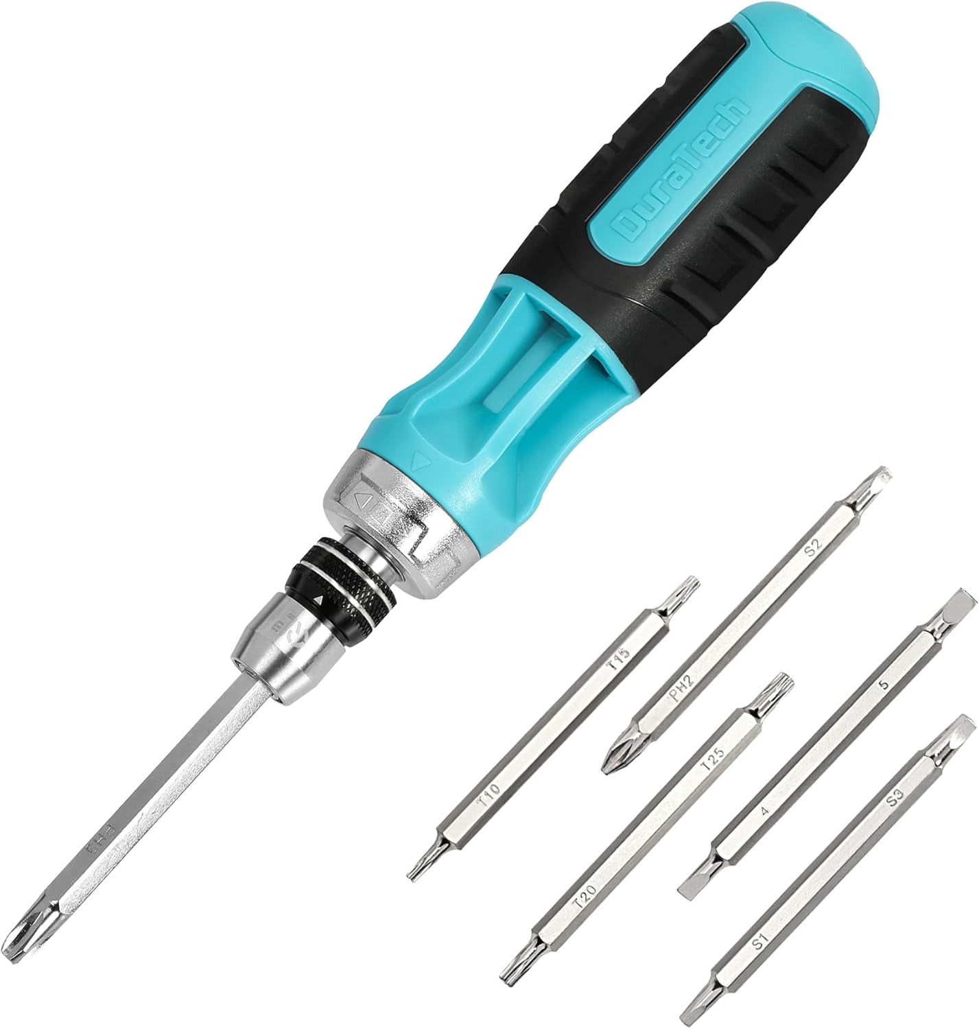 Detalle de DuraTech Cacciaviti 12 in 1: set completo con punte doppia testa e fatto per durare