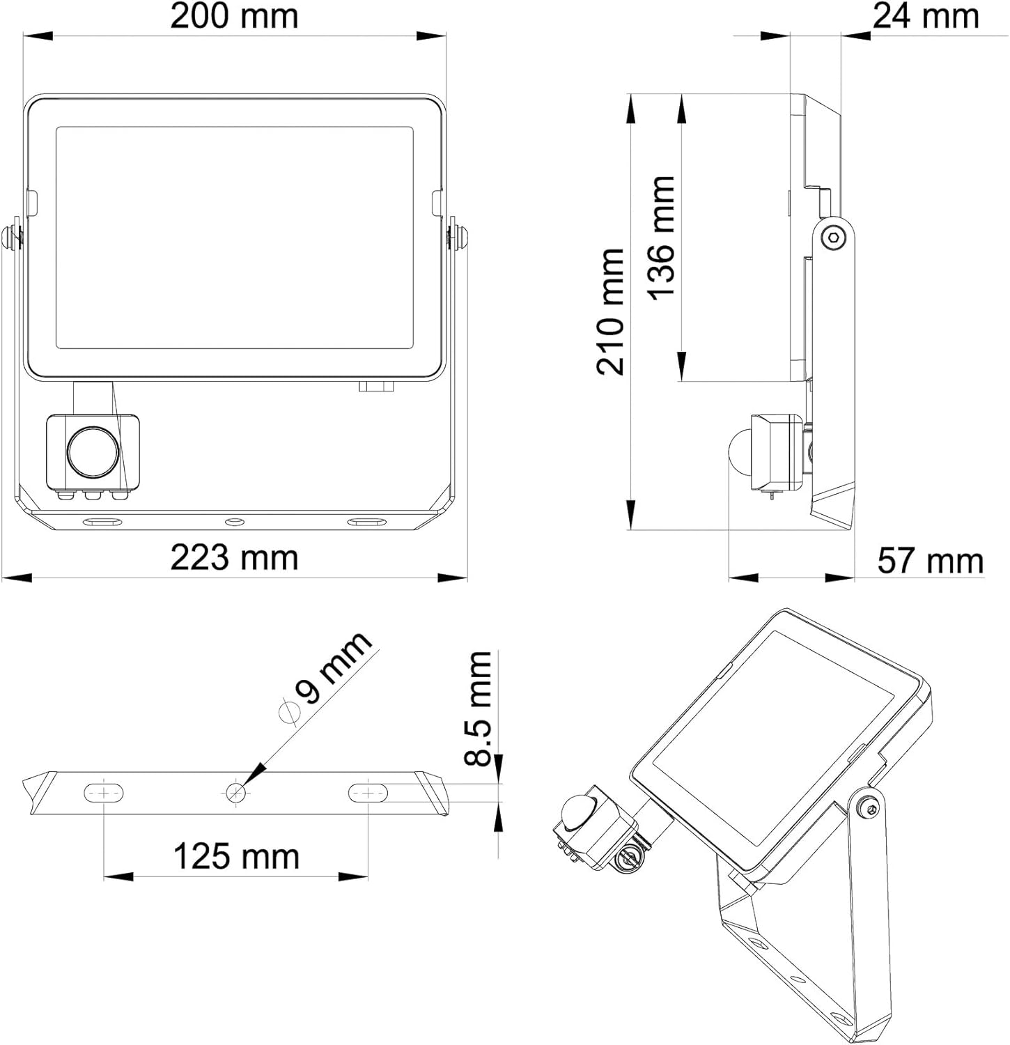 Thumbnail 3 de Projectline Floodlight 50W 3000K Sensor – Philips