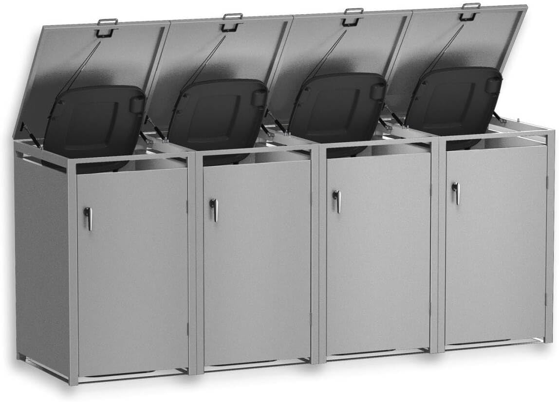 Detalle 2 de Metzler Mülltonnenbox 4er 240L