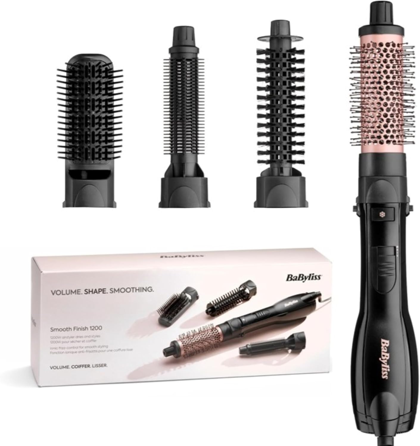 Detalle de BaByliss Smooth Finish 1200 – Brosse soufflante 4-en-1