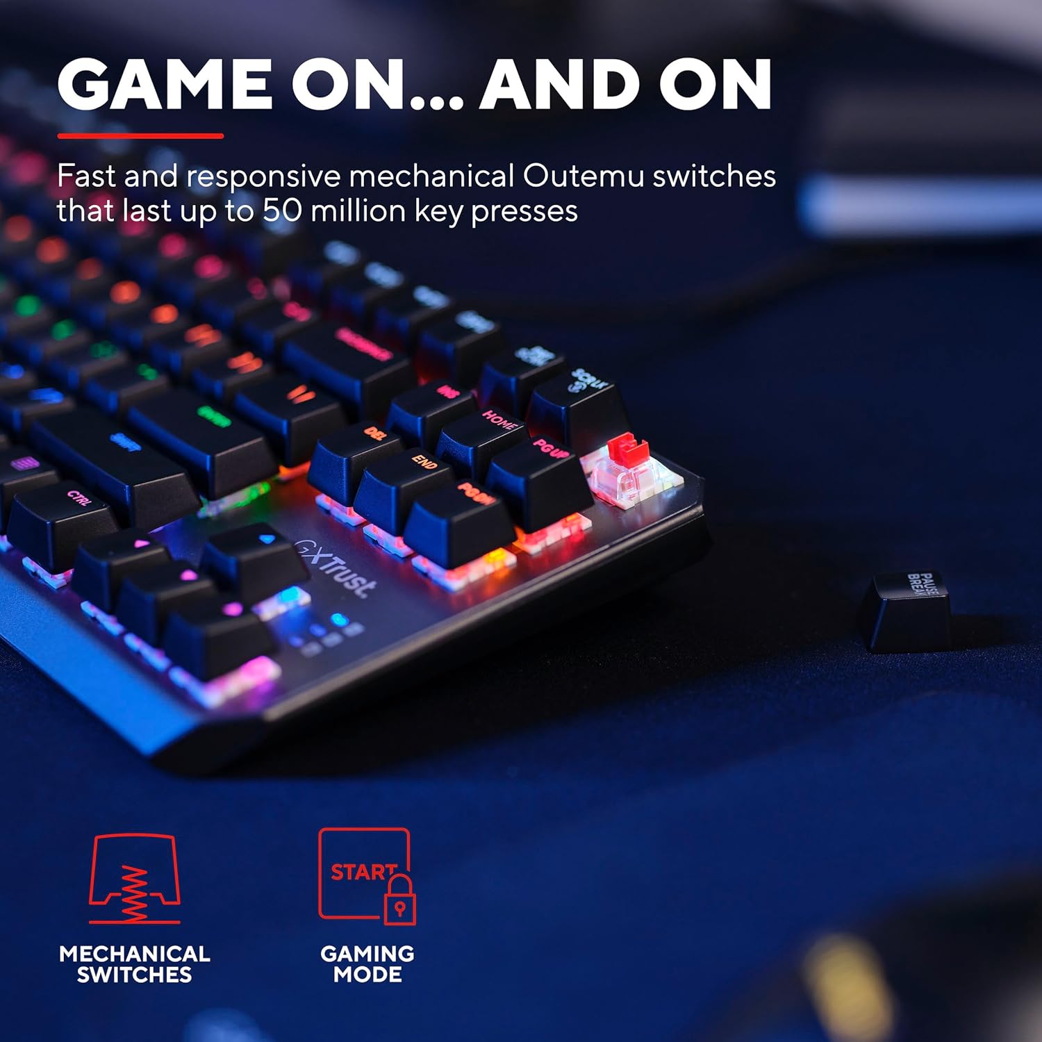 Thumbnail 1 de Trust Gaming GXT 834 Callaz TKL 80% keyboard
