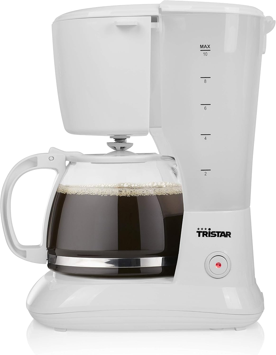 Detalle de Tristar CM-1252 Cafetera Blanca ☕️ 1.25L, Antigoteo