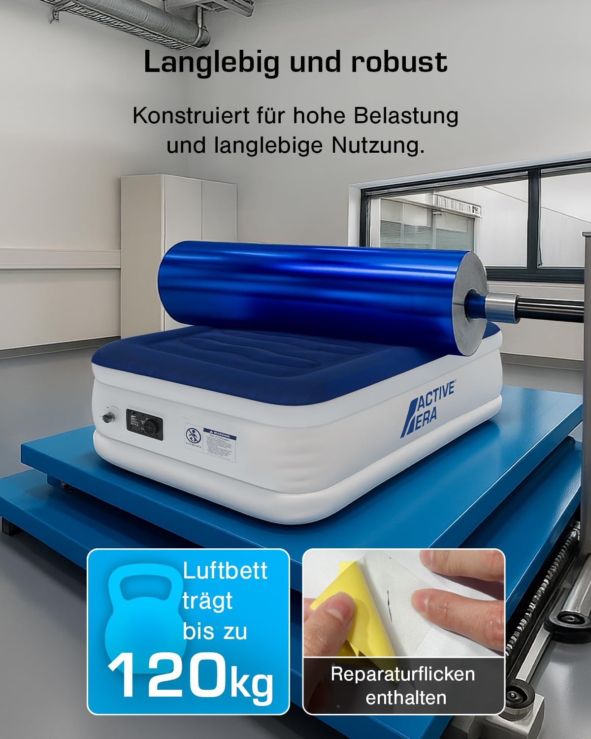Detalle de Active Era Luftmatratze 1 Person 99×188×36,5 cm mit Elektro-Pumpe