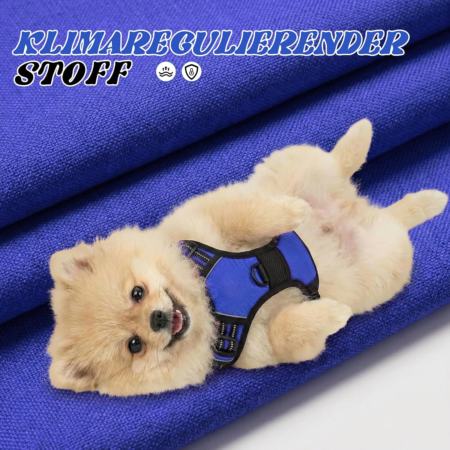 Detalle de Funfox Hundegeschirr mit Griff M