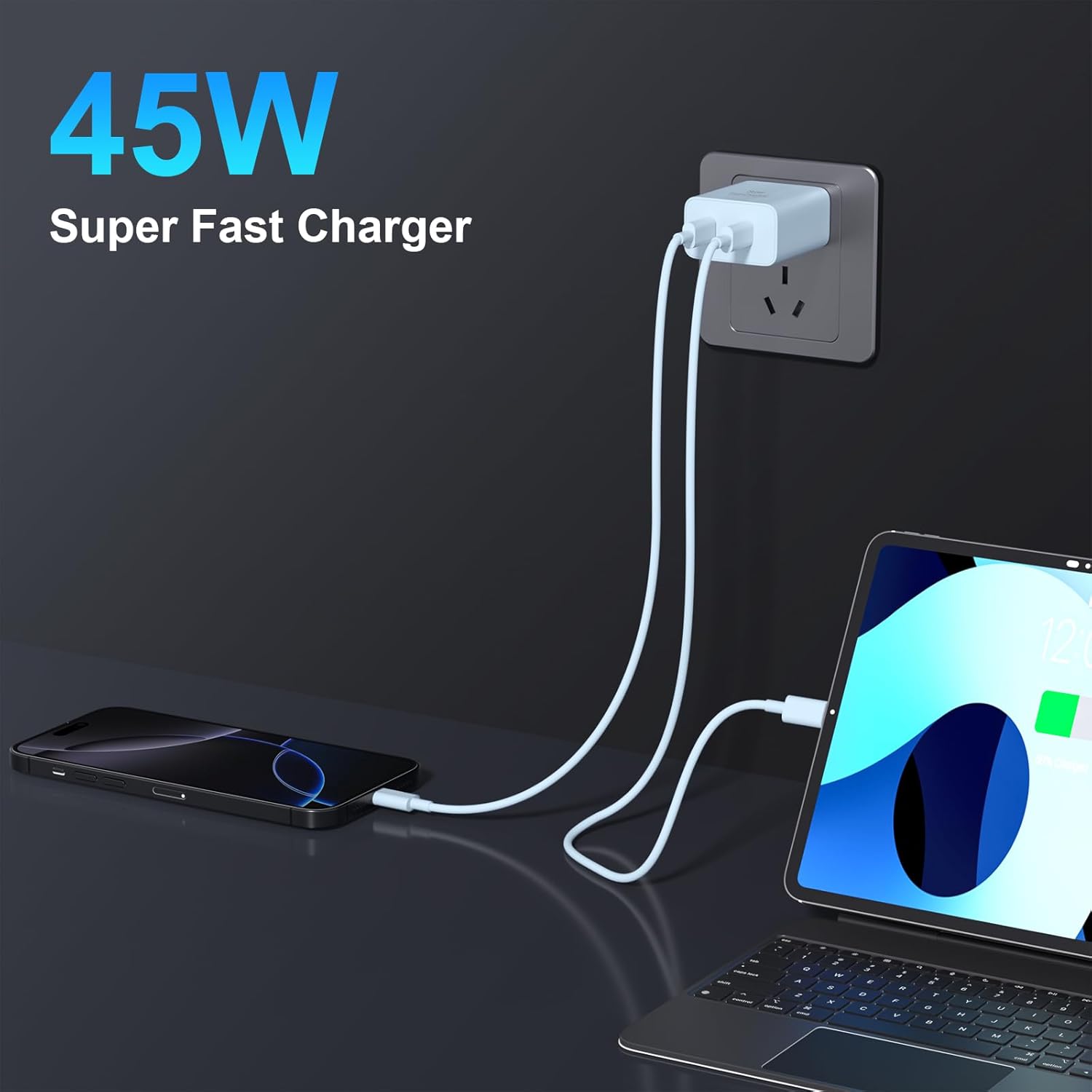 Thumbnail 5 de Niubil iPhone 17 45W Fast Dual USB‑C Charger