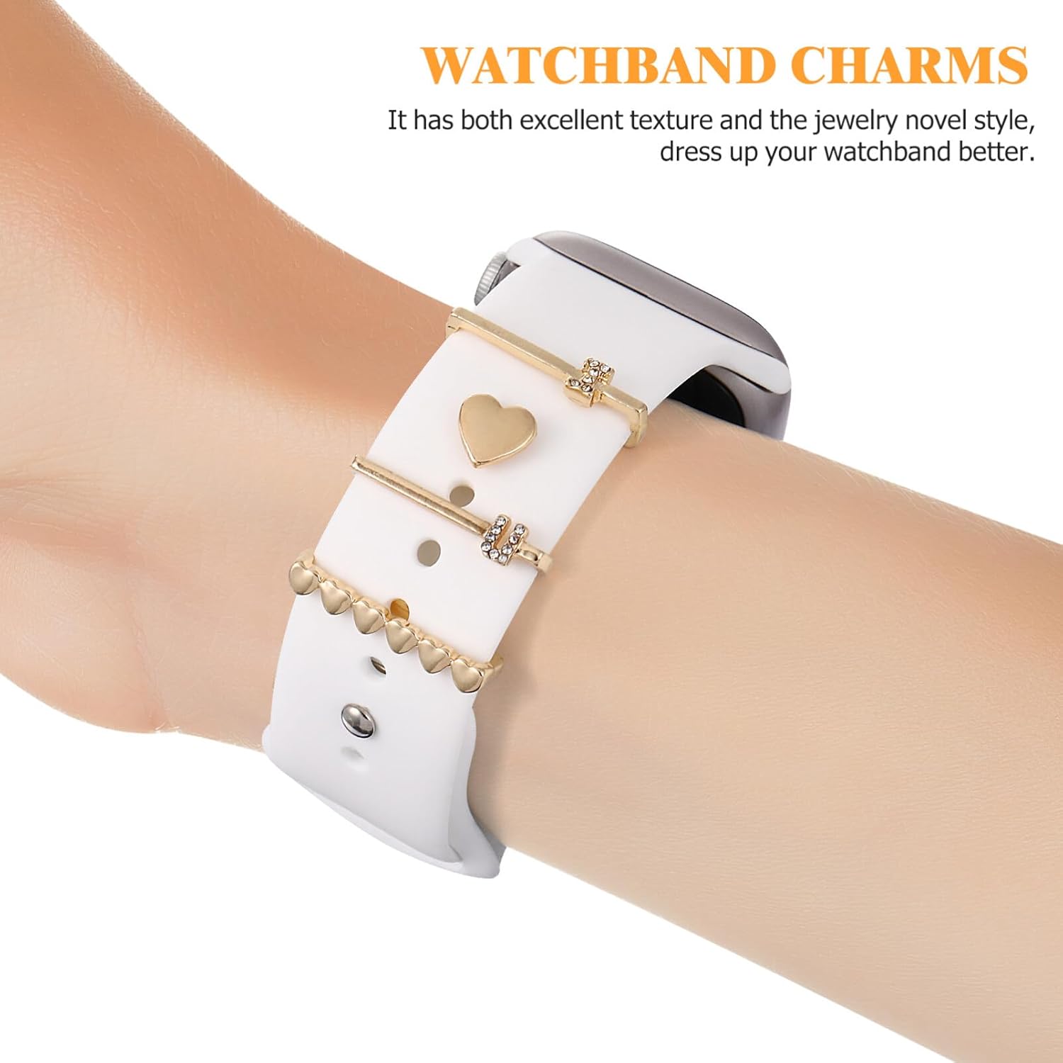 Thumbnail 3 de Hemobllo Watch Strap Charms: 8 Pcs Metal Rings for Personalised Smartwatch Bands