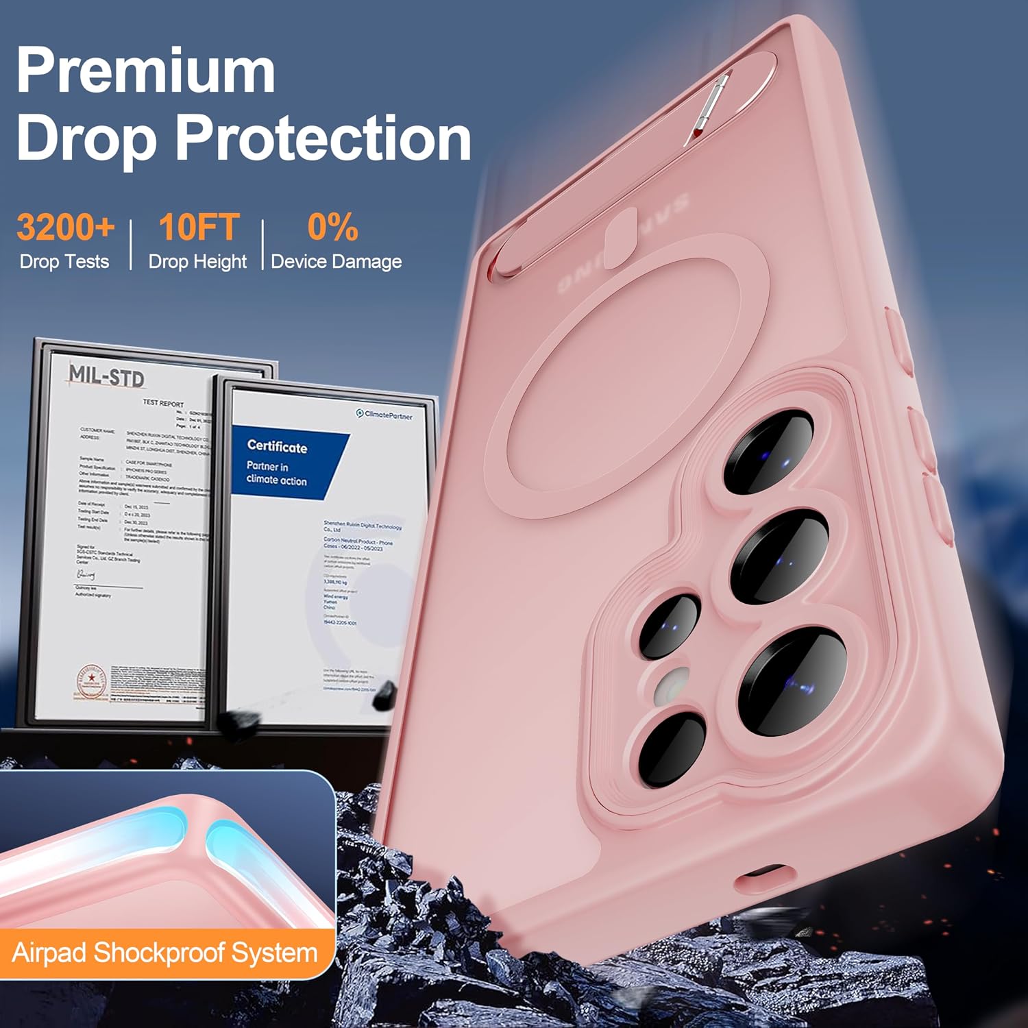 Detalle de AMILIFECASES Magnetic Phone Case for Samsung Galaxy S25 Ultra