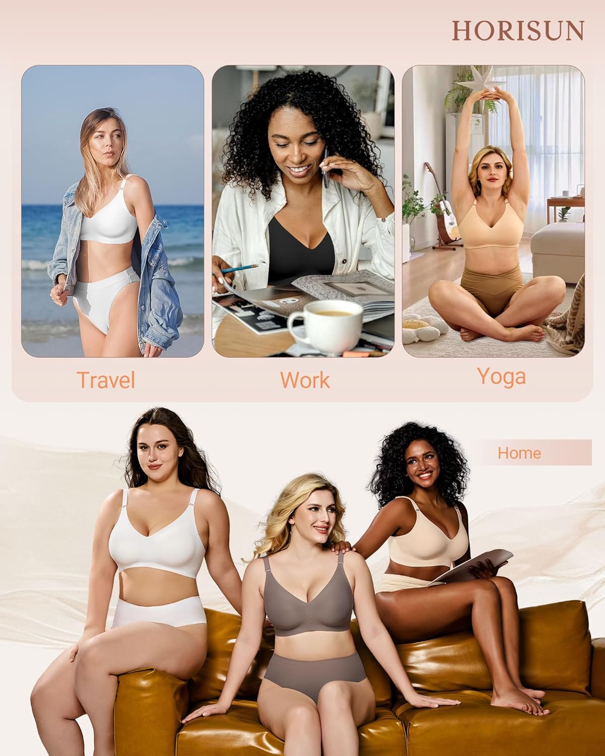 Thumbnail 5 de HORISUN Comfortable Seamless Full Coverage Bra S-4XL