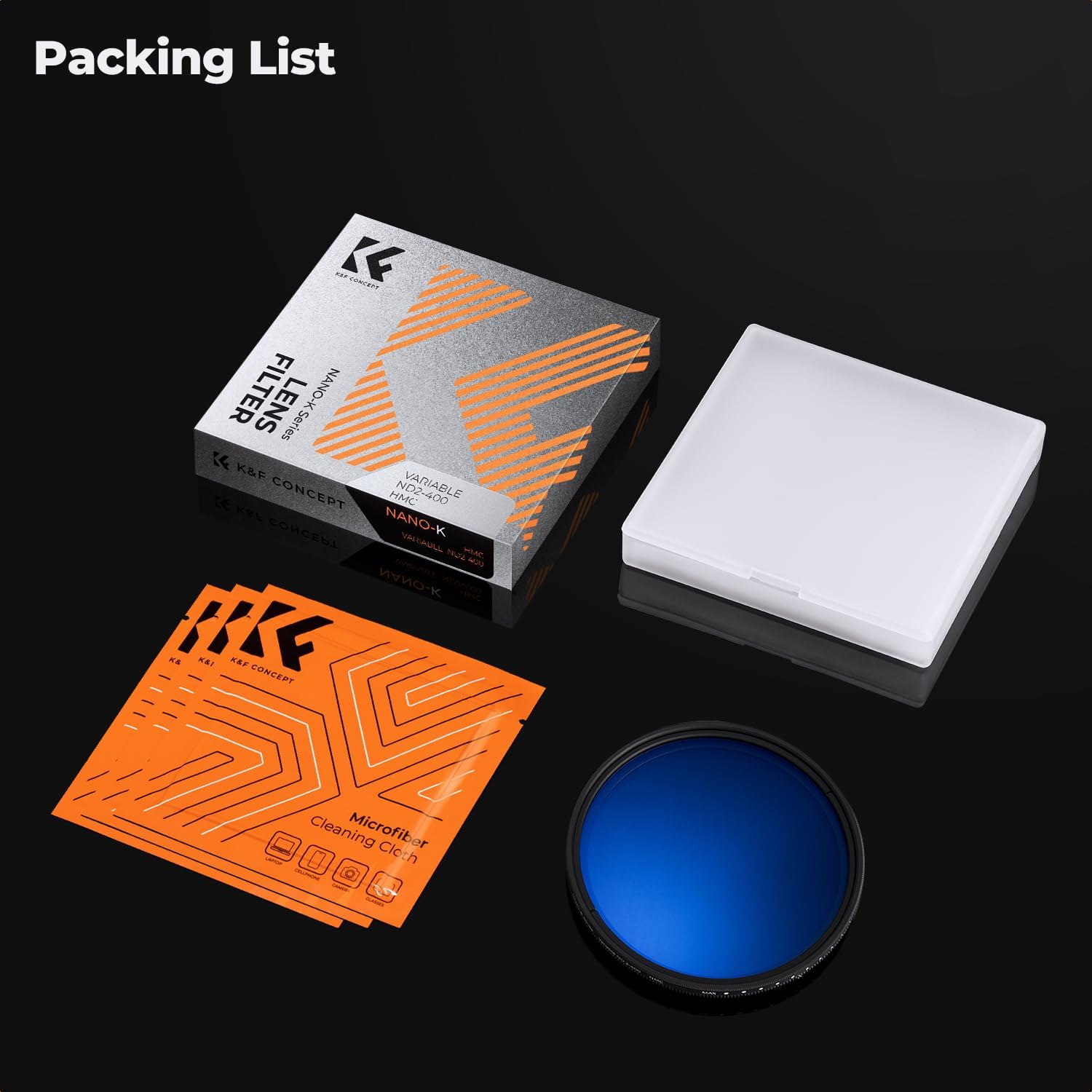 Thumbnail 6 de K&F CONCEPT 82mm Variable ND Filter ND2-400 – Ultra-Slim, Waterproof, Nano-K Series
