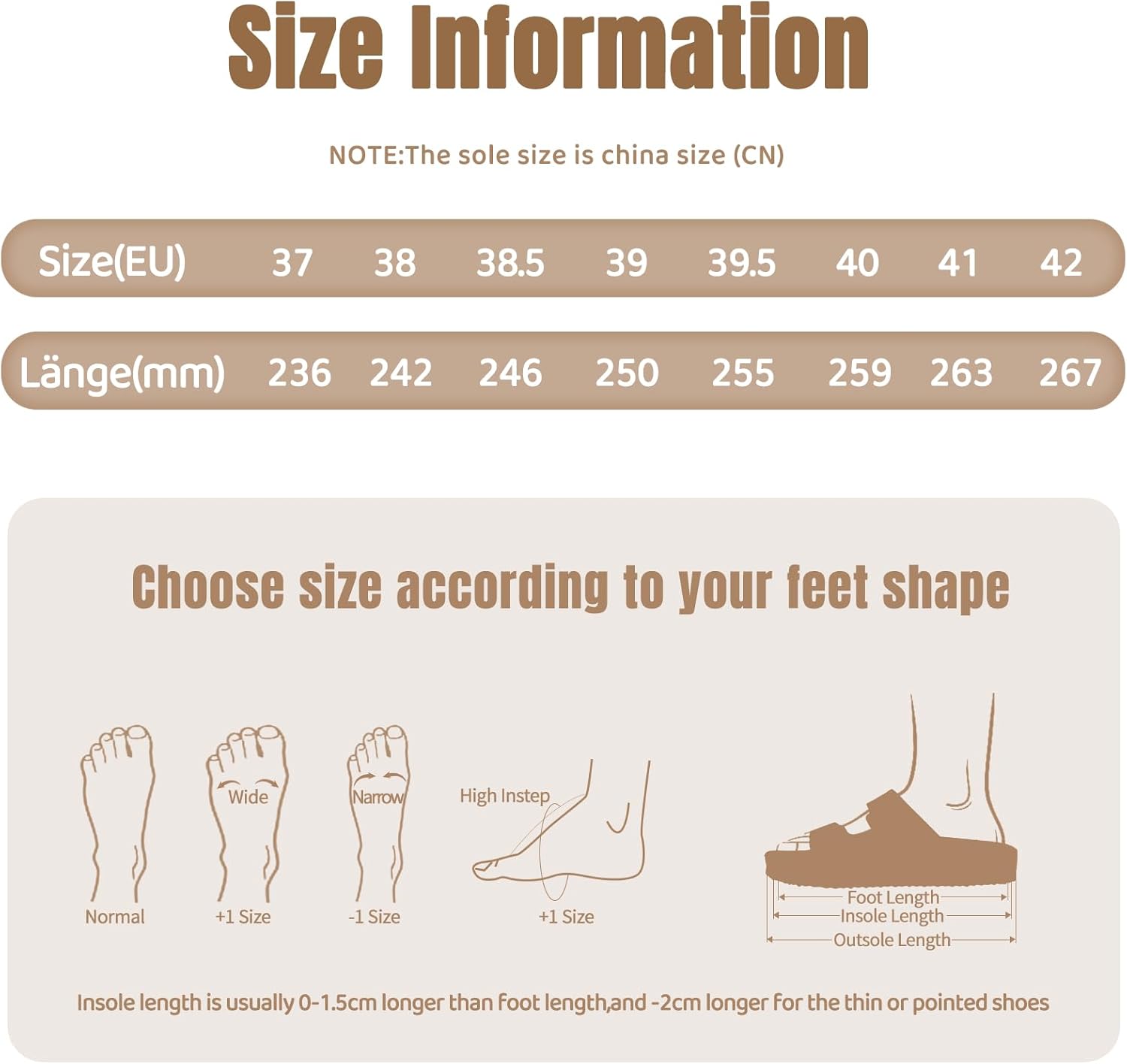 Thumbnail 5 de Torotto Damen Pantoletten Sandalen – Bequeme Classic Clogs aus Synthetik, Medium Weite