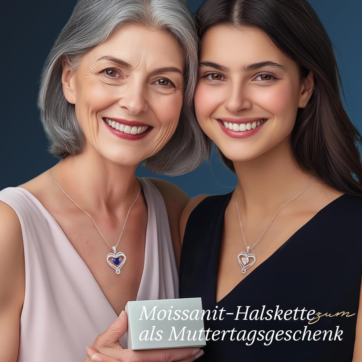Detalle 2 de LOUISA SECRET Kette Damen Unendlichkeit mit Geburtsstein – Infinity Halskette aus Rhodium