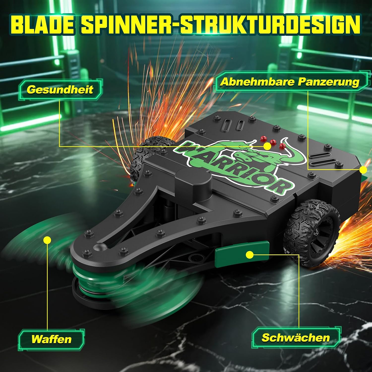 Thumbnail 3 de Remote Control Battle Robots for Kids Aged 5–12 – 2-Pack RC Battle Cars with Dual Controllers