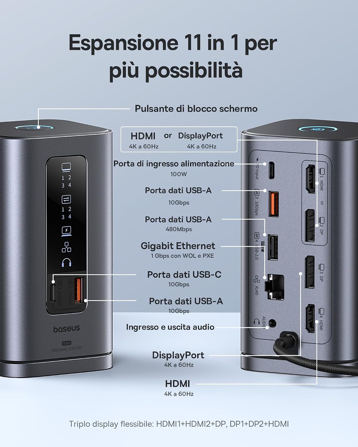 Thumbnail 1 de Baseus Spacemate Docking Station 11 in 1