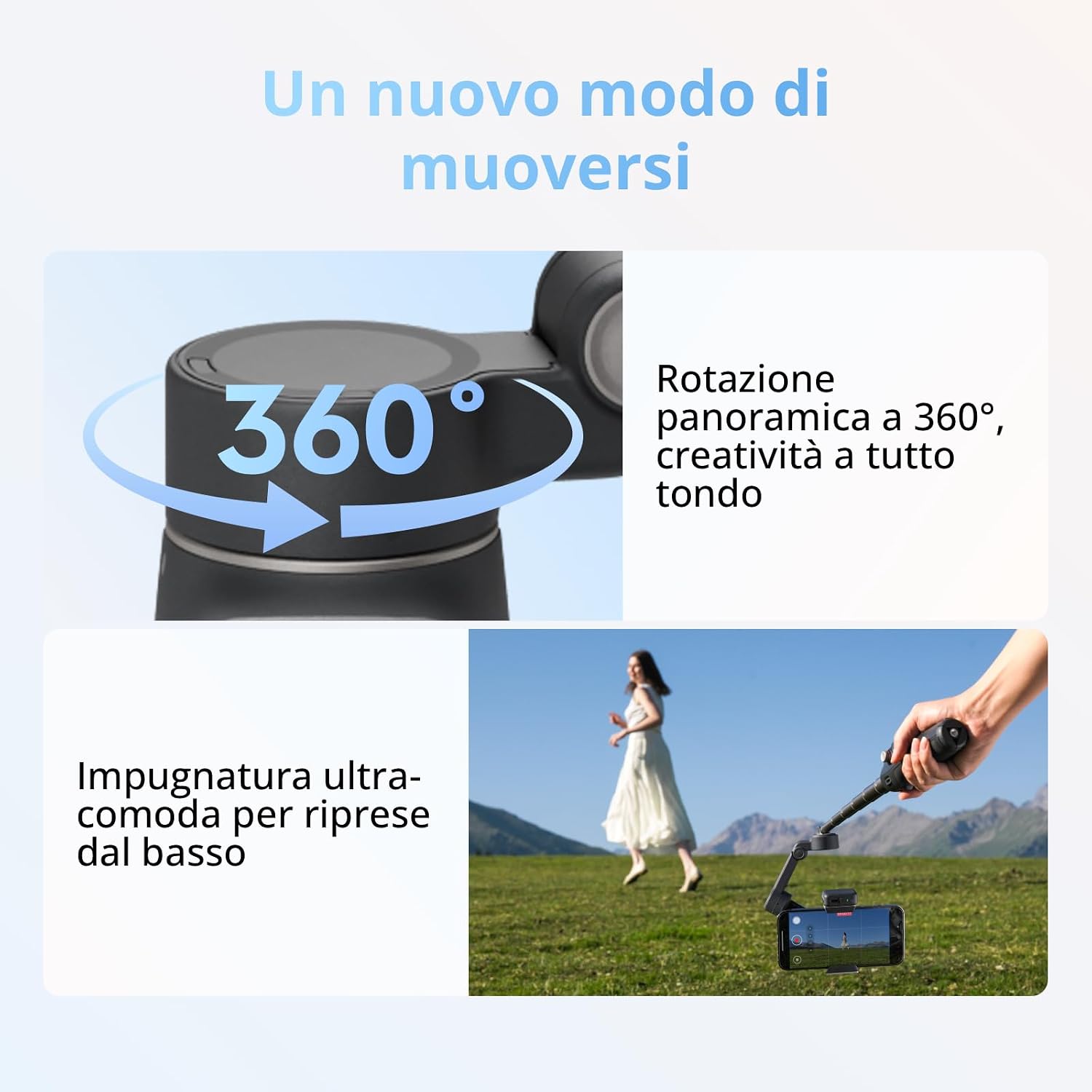 Detalle 2 de DJI Osmo Mobile 8 stabilizzatore smartphone 10 h