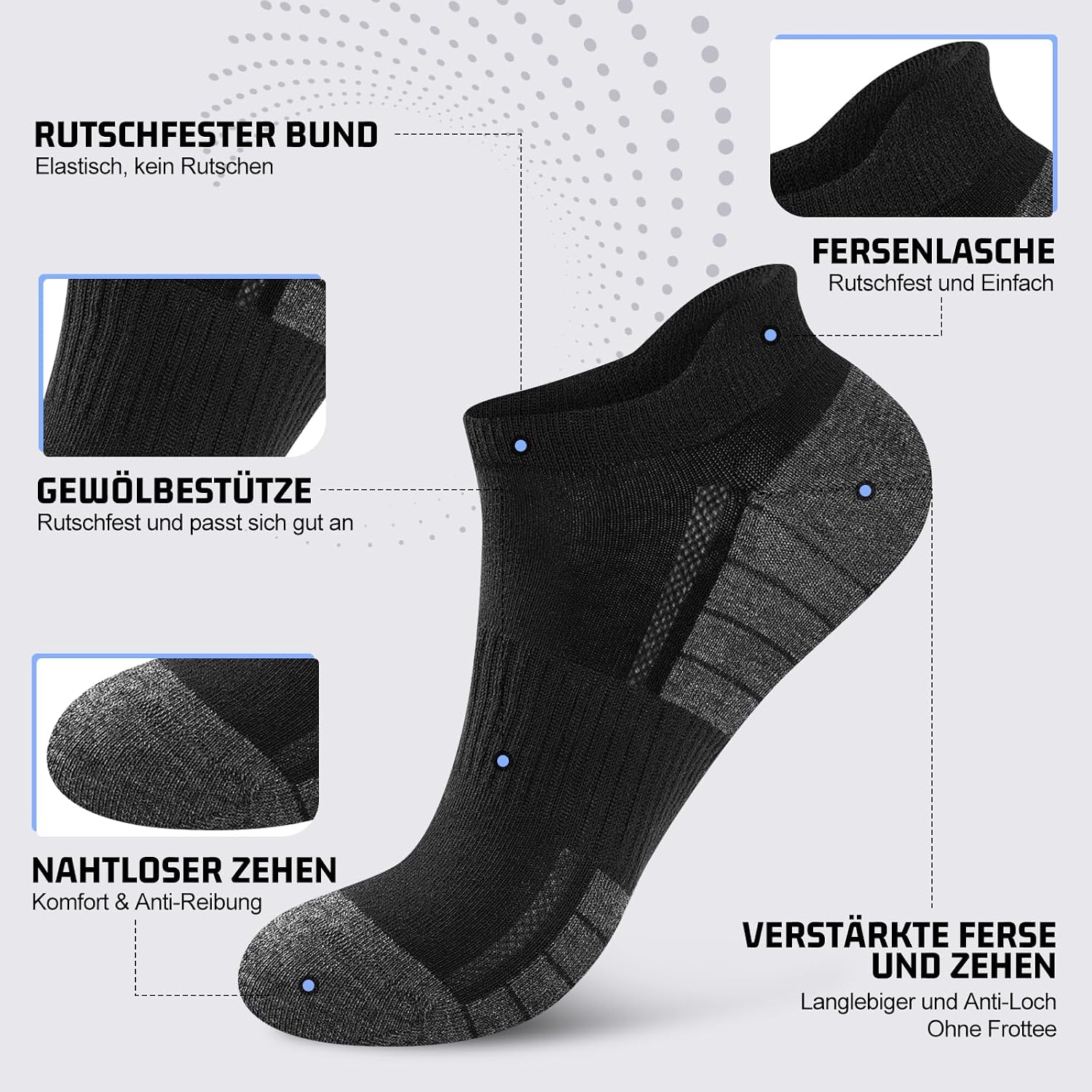 Thumbnail 3 de Effeet Sneaker Socken 20 Paar für 43-46