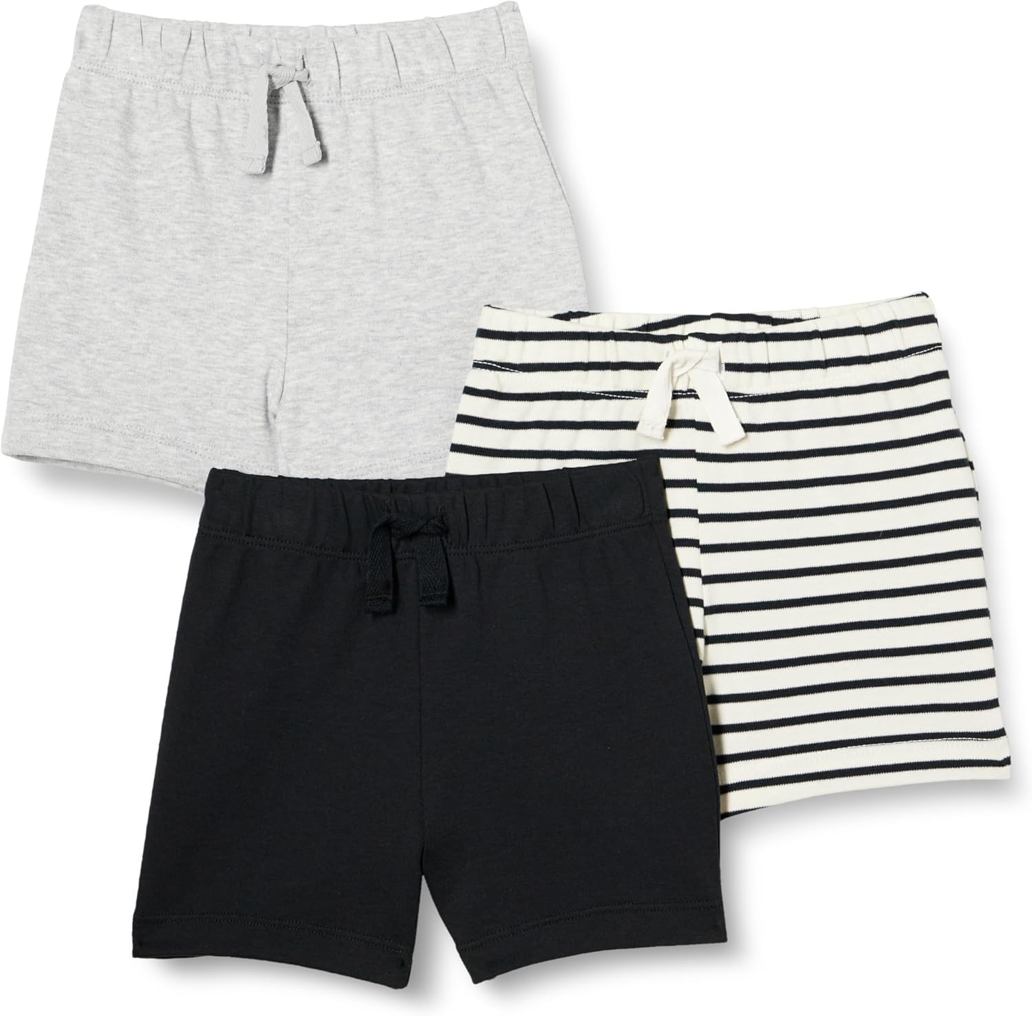 Detalle de Amazon Essentials Unisex Baby- und Kinder-Baumwollshorts zum Schlupfen – Multi-Packs