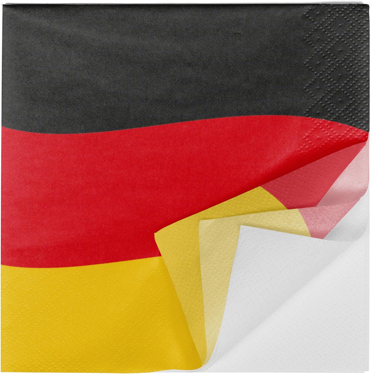 Detalle de HEKU 30243-34 – serwetki papierowe 3-warstwowe, 33 × 33 cm, motyw Niemcy