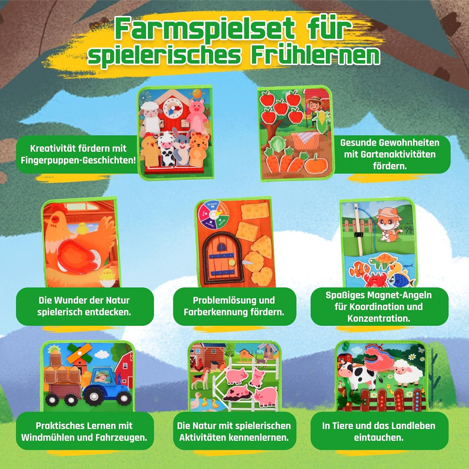 Thumbnail 5 de ZOOI Busy Board Montessori Spielzeug ab 1 Jahr