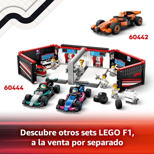 Thumbnail 6 de LEGO City Parada en Boxes de F1 y Equipo de Mecánicos con Coche Ferrari (60443) — juego de carreras para niños y niñas 6+