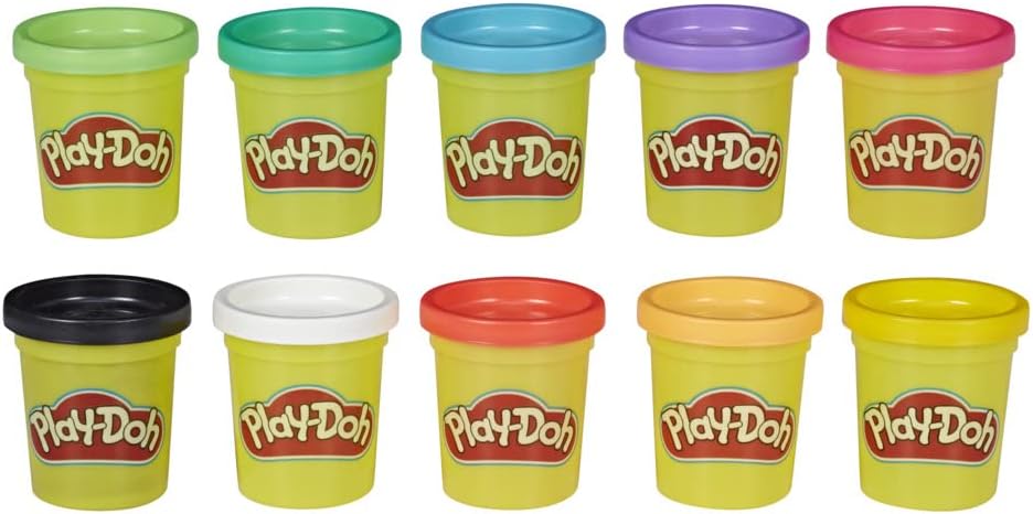 Detalle 2 de Play-Doh Pack 10 pots 56 g 🎨