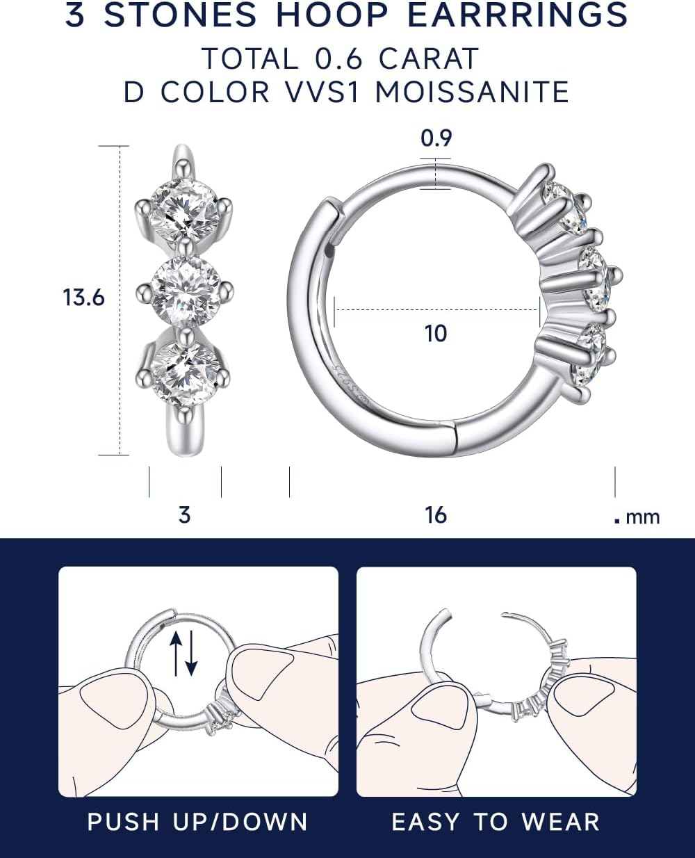 Thumbnail 5 de MomentWish Boucles d'oreilles 0,6 ct