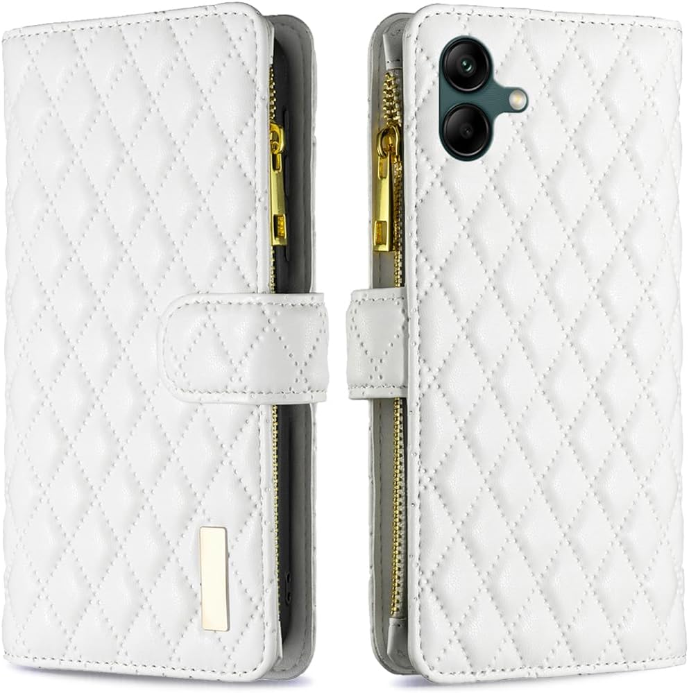 Thumbnail 6 de Asuwish Wallet Case for Samsung Galaxy A04 — Tempered Glass Screen Protector, Card Holder & Kickstand