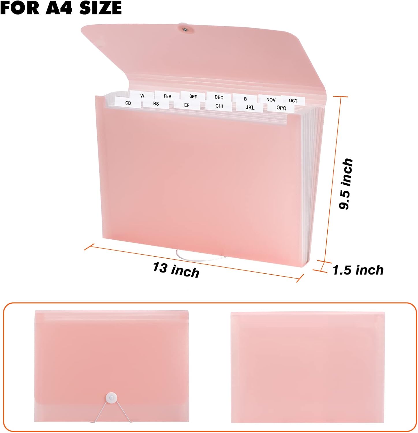 Detalle de Lamitocs A4 expanding file folder, 13 pockets