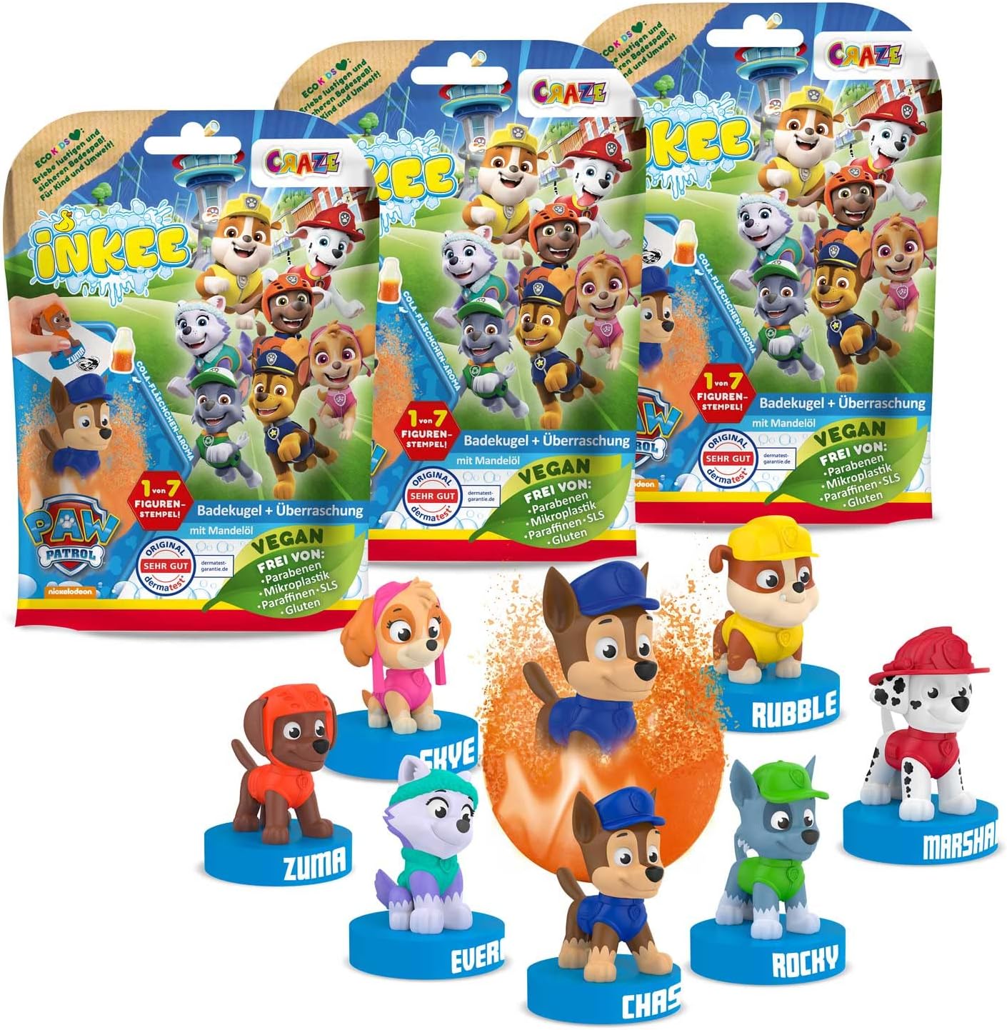 Thumbnail 6 de INKEE Paw Patrol bombas de baño 3x50g