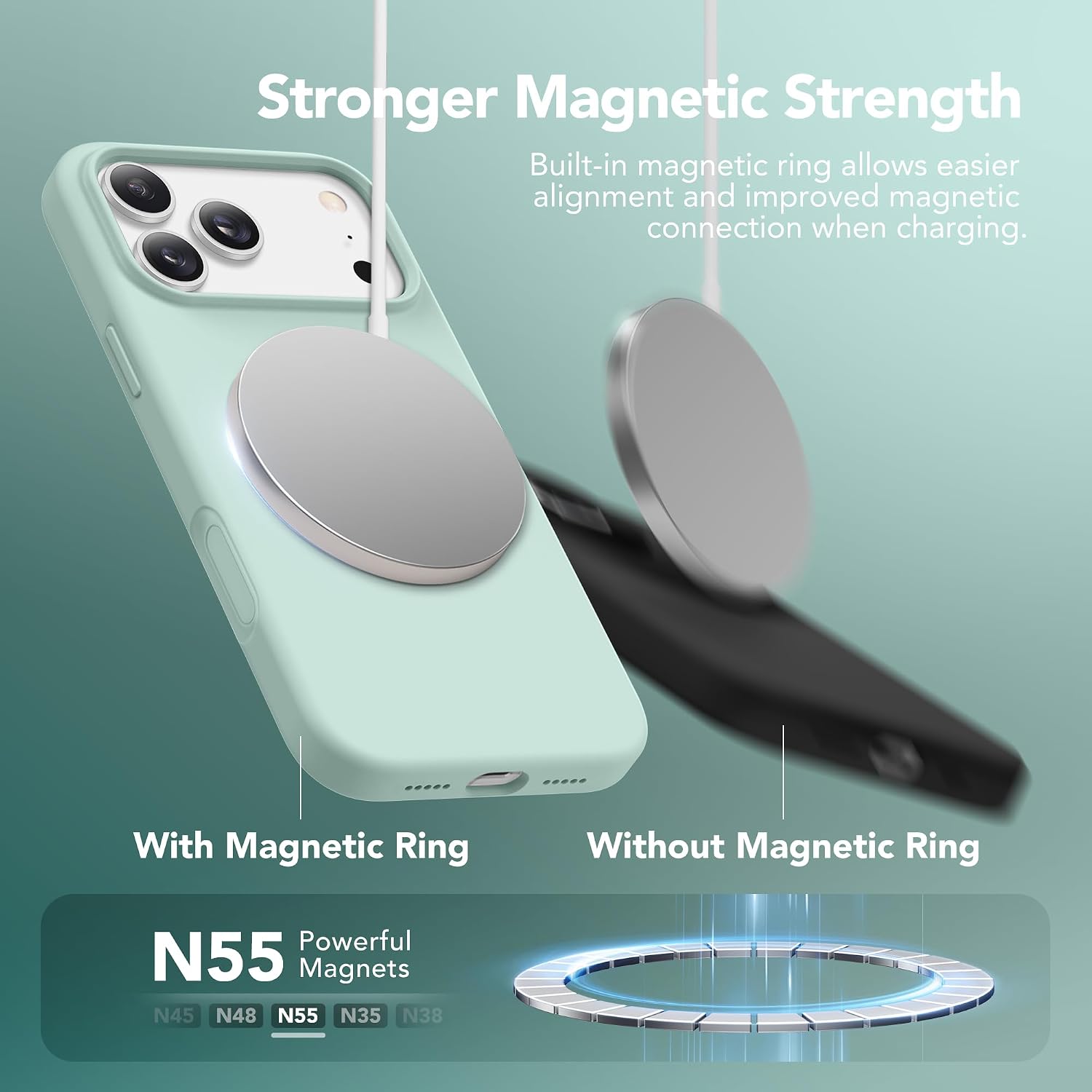 Detalle de GONEZ Magnetic iPhone 17 Pro Case 6.3-inch