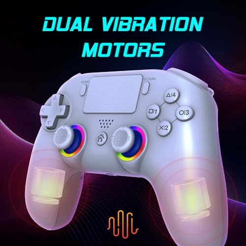 Thumbnail 6 de Subsonic - Mando Inalámbrico para PS5 con Paletas y LED Programables, Vibración y Función Táctil - Mando PS5 Blanco
