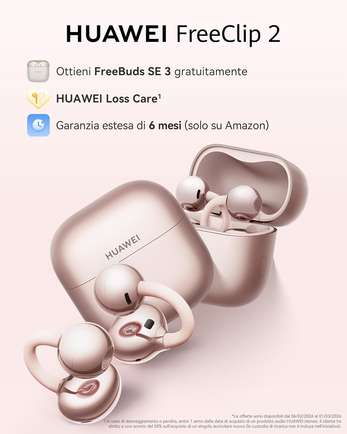 Detalle 2 de HUAWEI FreeClip 2 cuffie open‑ear 38h