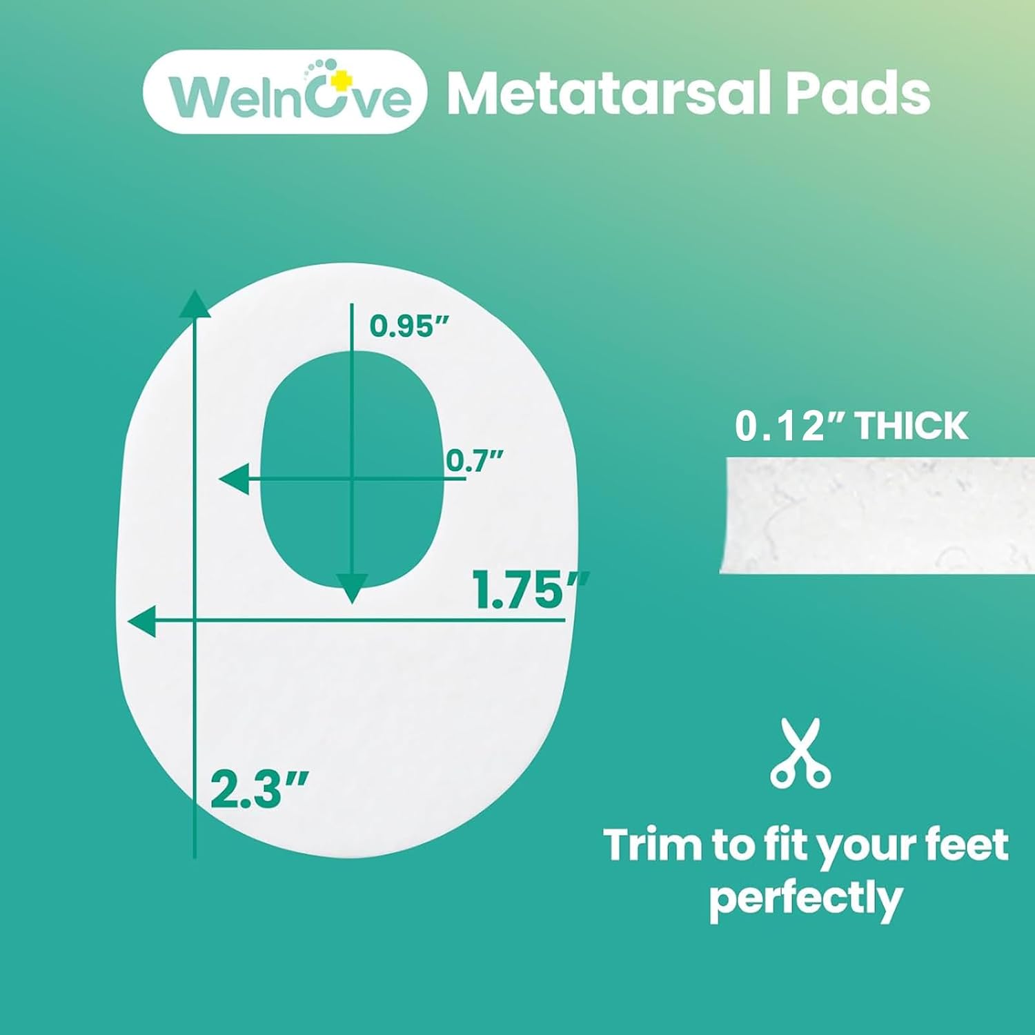 Detalle de Welnove 42pcs Callus Pad with Water-Resistant Self-Stick Adhesive