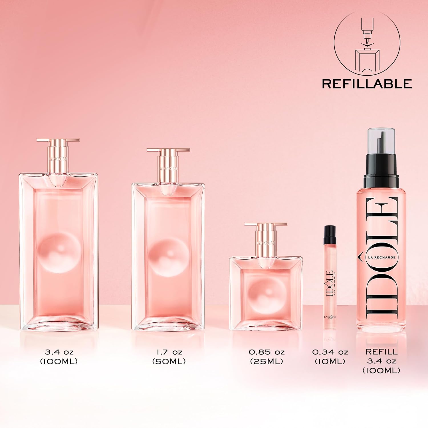 Detalle 2 de Lancôme Idôle Eau de Parfum, Fresh Floral Women's Perfume with Rose & Vanilla