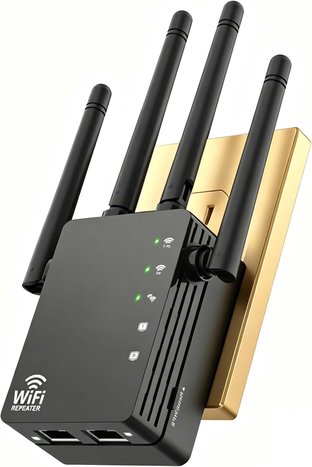 Detalle de RAGOAT WD-R1200U Dual-Band WiFi Extender, 1200Mbps, 4 Antennas