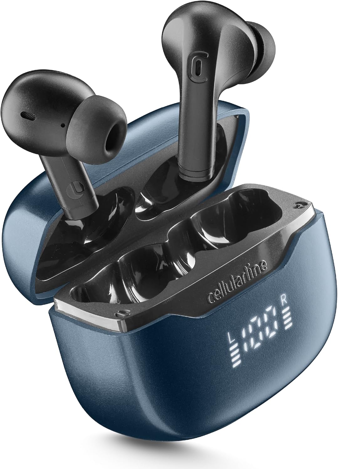 Thumbnail 6 de Cellularline KEY Auricolari In-Ear True Wireless con custodia a display LED e fino a 16 ore di play time